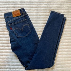Levi’s 711 Skinny Dark Blue Jeans